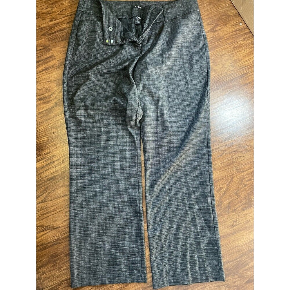 Apt 9 Women’s Dress Pants Black Heathered Size 16 - Picture 4 of 7